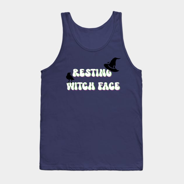 Resting Witch Face Tank Top by TwistedThreadsMerch